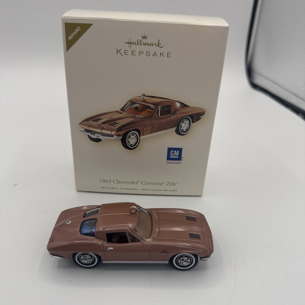 1963 CHEVROLET CORVETTE‎ Z06 Repaint Hallmark Keepsake Ornament Die-Cast Metal